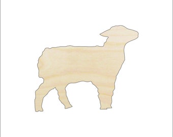 Sheep - Laser Cut Out Unfinished Wood Craft Shape SHP21 Sheep - Laser Cut Out Unfinished Wood Craft Shape SHP21
