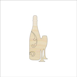 Drink Wine - Laser Cut Out Unfinished Wood Craft Shape FOD40 Drink Wine - Laser Cut Out Unfinished Wood Craft Shape FOD40
