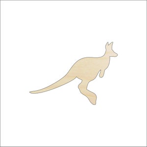 Kangaroo - Laser Cut Out Unfinished Wood Craft Shape ROO2 Kangaroo - Laser Cut Out Unfinished Wood Craft Shape ROO2