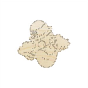 People Clown - Laser Cut Out Unfinished Wood Craft Shape CRC15 People Clown - Laser Cut Out Unfinished Wood Craft Shape CRC15