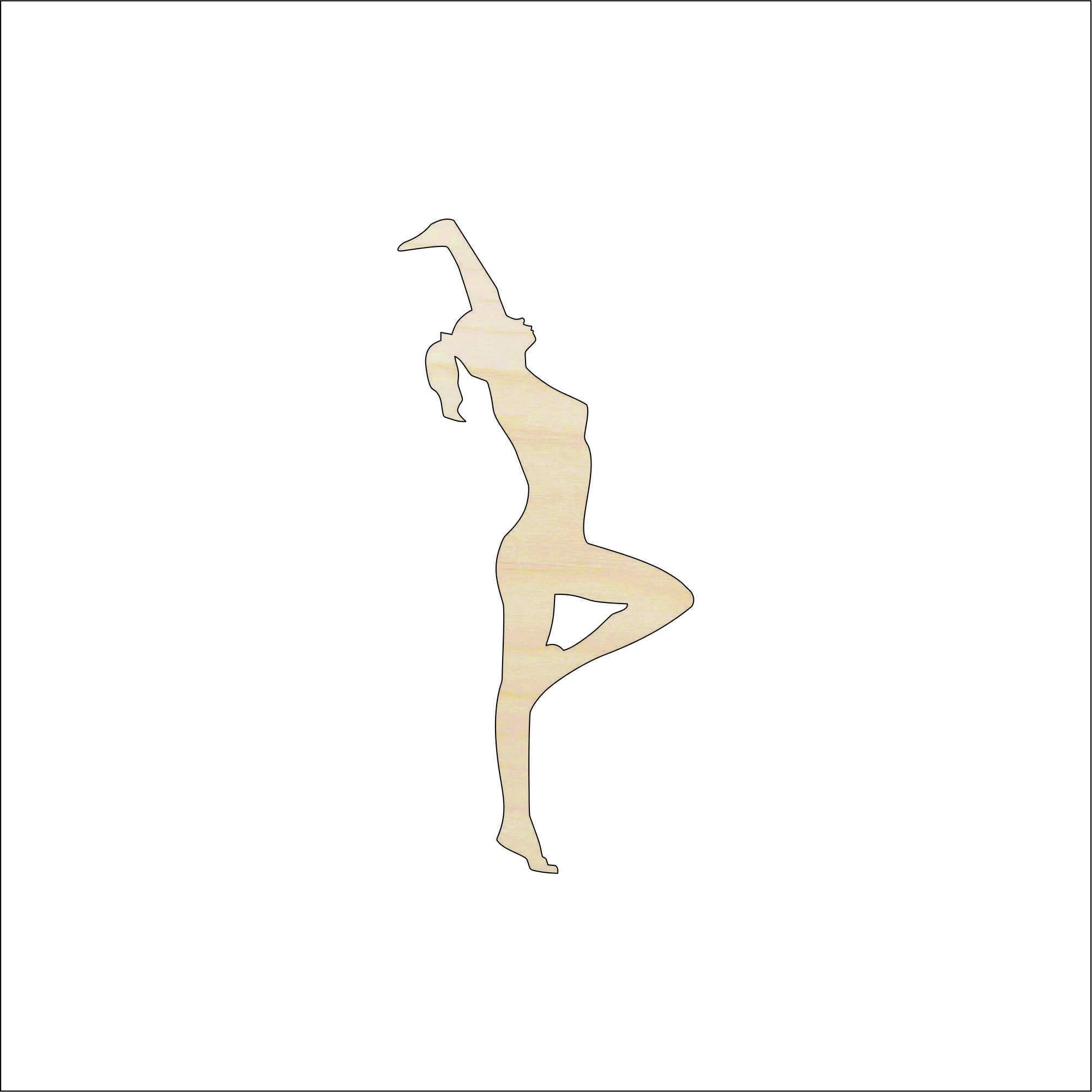 Sport Gymnastics - Laser Cut Out Unfinished Wood Craft Shape SPT13 Sport Gymnastics - Laser Cut Out Unfinished Wood Craft Shape SPT13