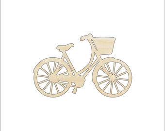 Bicycle - Laser Cut Out Unfinished Wood Craft Shape BIK12 Bicycle - Laser Cut Out Unfinished Wood Craft Shape BIK12