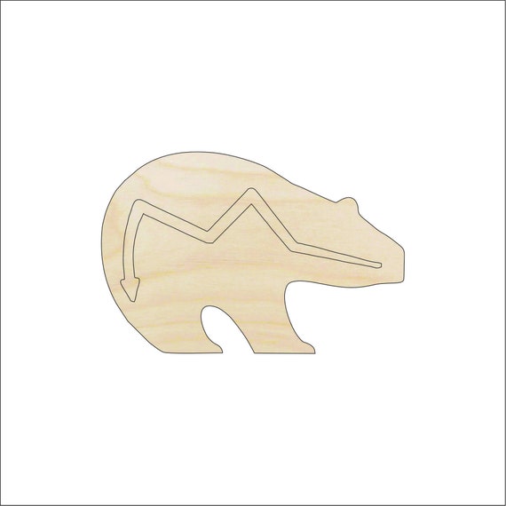 Bear - Laser Cut Out Unfinished Wood Craft Shape BER78 Bear - Laser Cut Out Unfinished Wood Craft Shape BER78