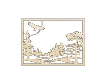 Scene Butterfly - Laser Cut Out Unfinished Wood Craft Shape BUG19 Scene Butterfly - Laser Cut Out Unfinished Wood Craft Shape BUG19