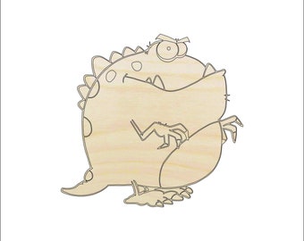 Dinosaur - Laser Cut Out Unfinished Wood Craft Shape DIN5 Dinosaur - Laser Cut Out Unfinished Wood Craft Shape DIN5