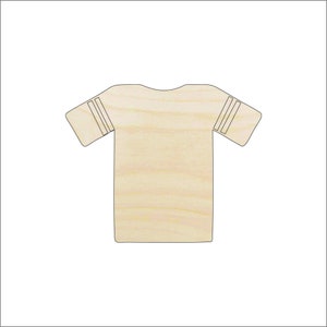 Sport Jersey - Laser Cut Out Unfinished Wood Craft Shape SPT131 Sport Jersey - Laser Cut Out Unfinished Wood Craft Shape SPT131