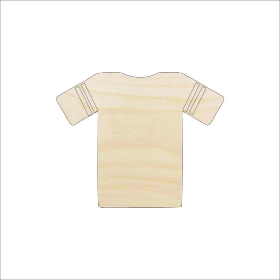 Sport Jersey - Laser Cut Out Unfinished Wood Craft Shape SPT131 Sport Jersey - Laser Cut Out Unfinished Wood Craft Shape SPT131