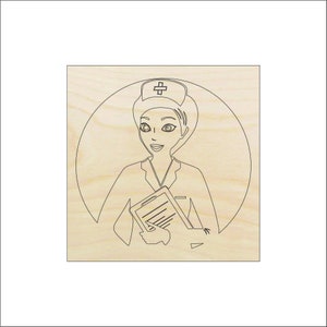 People Nurse - Laser Cut Out Unfinished Wood Craft Shape MED5 People Nurse - Laser Cut Out Unfinished Wood Craft Shape MED5