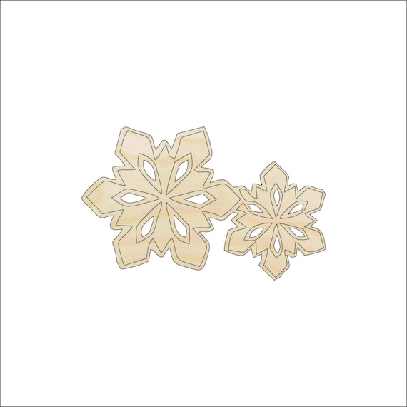 Snowflake - Laser Cut Out Unfinished Wood Craft Shape SNW75 Snowflake - Laser Cut Out Unfinished Wood Craft Shape SNW75