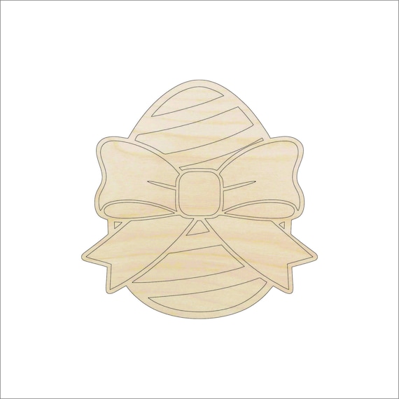 Easter Egg - Laser Cut Out Unfinished Wood Craft Shape ESR28 Easter Egg - Laser Cut Out Unfinished Wood Craft Shape ESR28
