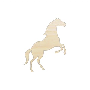 Horse - Laser Cut Out Unfinished Wood Craft Shape HRS49 Horse - Laser Cut Out Unfinished Wood Craft Shape HRS49