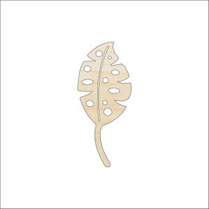 Leaf - Laser Cut Out Unfinished Wood Craft Shape LEF29 Leaf - Laser Cut Out Unfinished Wood Craft Shape LEF29