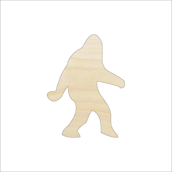 Bigfoot - Laser Cut Out Unfinished Wood Craft Shape MYTH26 Bigfoot - Laser Cut Out Unfinished Wood Craft Shape MYTH26