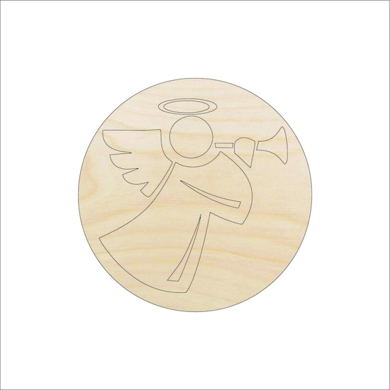 Angel - Laser Cut Out Unfinished Wood Craft Shape XMS17 Angel - Laser Cut Out Unfinished Wood Craft Shape XMS17