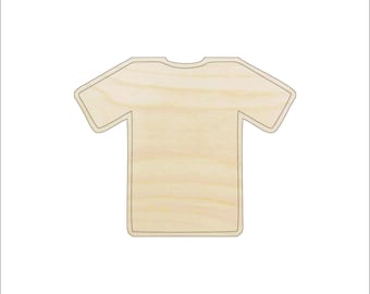 Clothing  Shirt - Laser Cut Out Unfinished Wood Shape Craft Supply CLT6