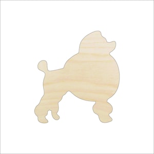 Dog Poodle - Laser Cut Out Unfinished Wood Craft Shape DOG49 Dog Poodle - Laser Cut Out Unfinished Wood Craft Shape DOG49