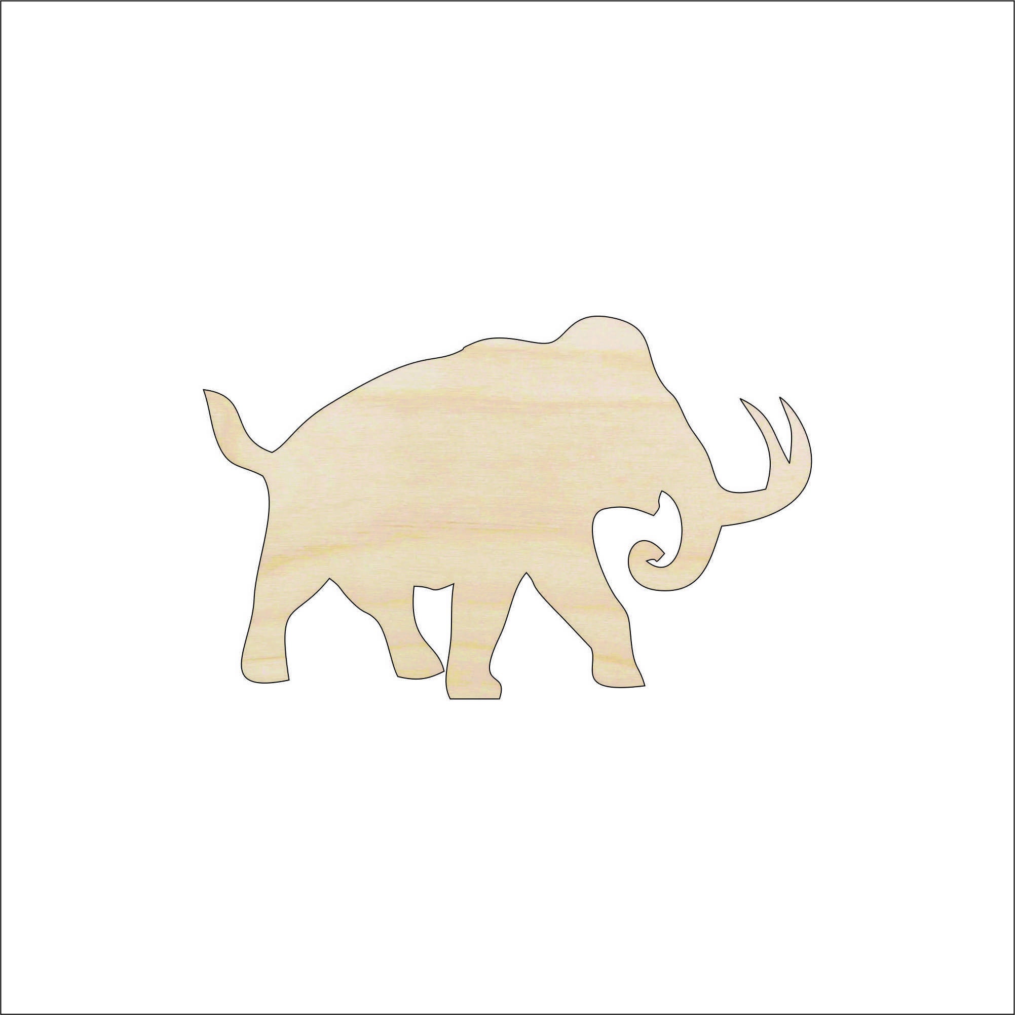 Elephant Mammoth - Laser Cut Out Unfinished Wood Craft Shape ELE14 Elephant Mammoth - Laser Cut Out Unfinished Wood Craft Shape ELE14