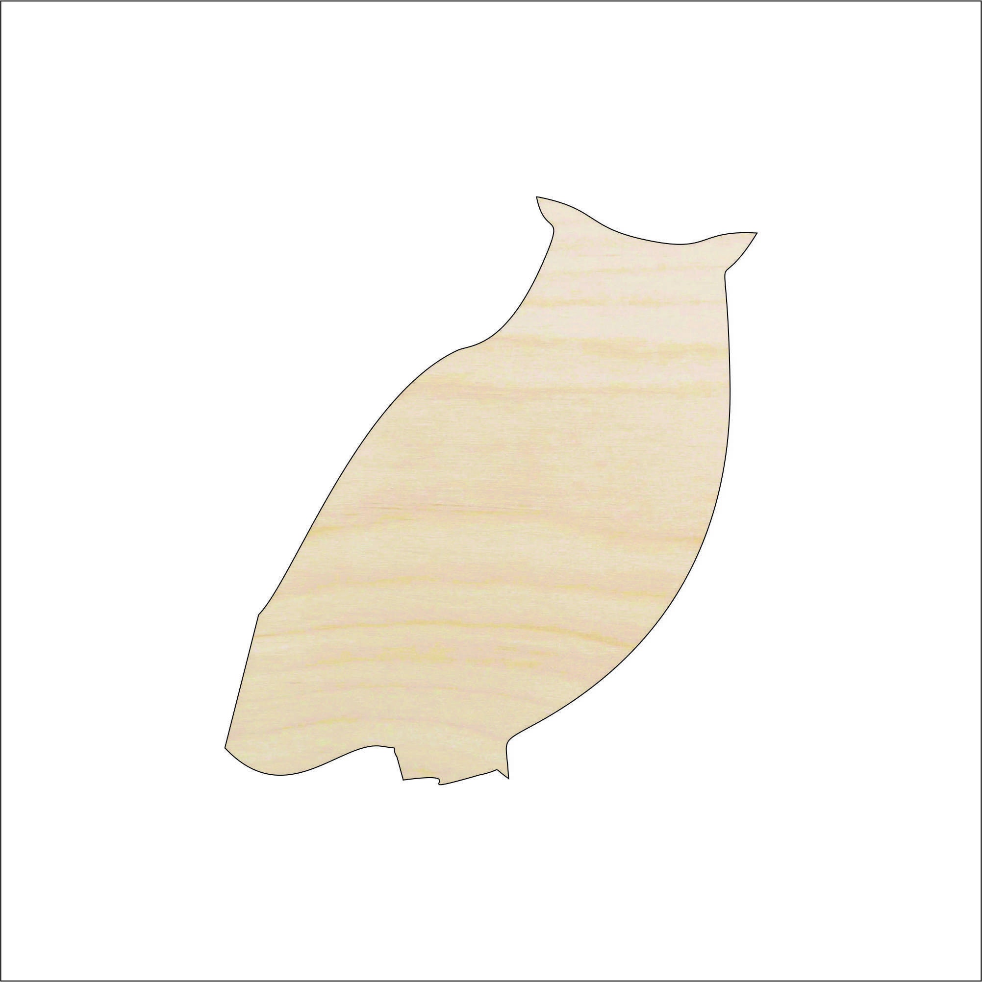 Bird Owl - Laser Cut Out Unfinished Wood Craft Shape BRD78 Bird Owl - Laser Cut Out Unfinished Wood Craft Shape BRD78