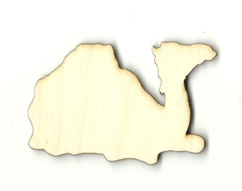 Laser Cut Out Unfinished Wood Shape Craft Supply CML7 Camel