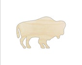 Bison Buffalo - Laser Cut Out Unfinished Wood Craft Shape ANML31 Bison Buffalo - Laser Cut Out Unfinished Wood Craft Shape ANML31