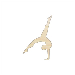 Sport Gymnastics - Laser Cut Out Unfinished Wood Craft Shape SPT50 Sport Gymnastics - Laser Cut Out Unfinished Wood Craft Shape SPT50