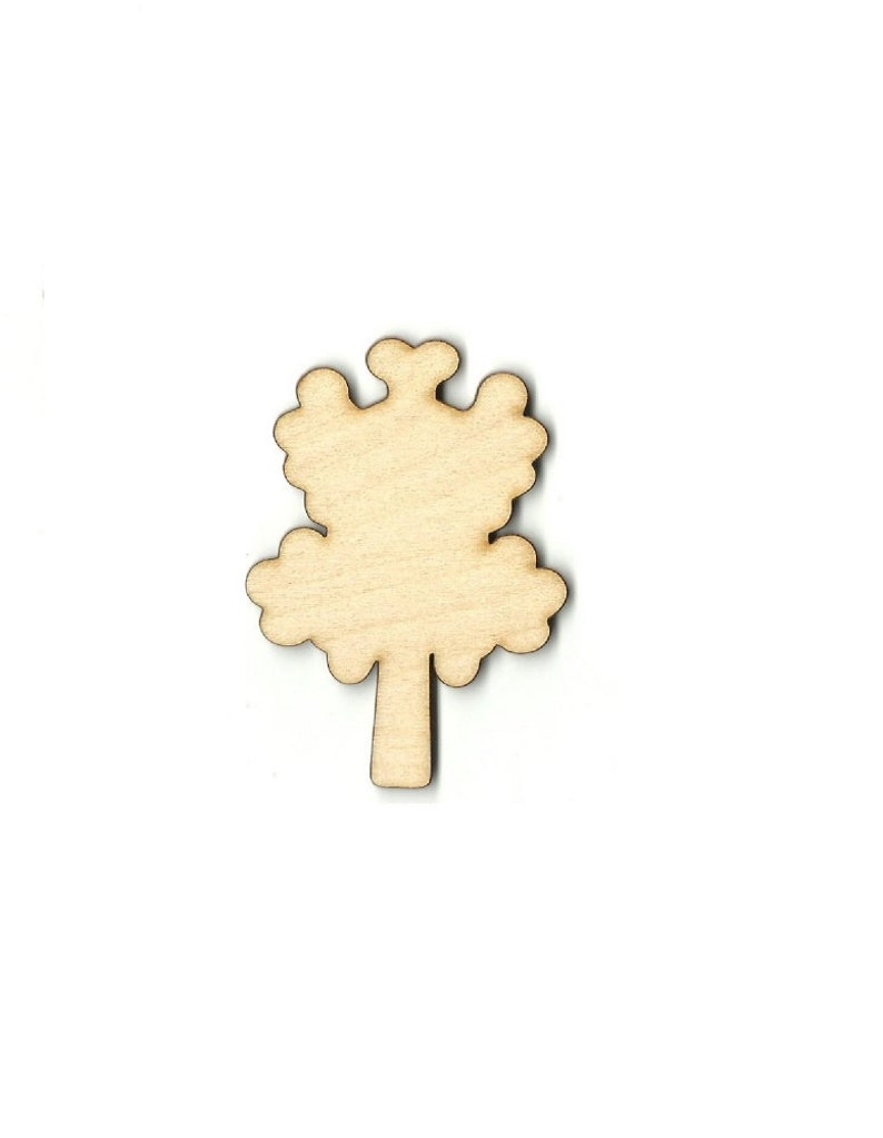 Tree Laser Cut Out Unfinished Wood Shape Craft Supply TRE56