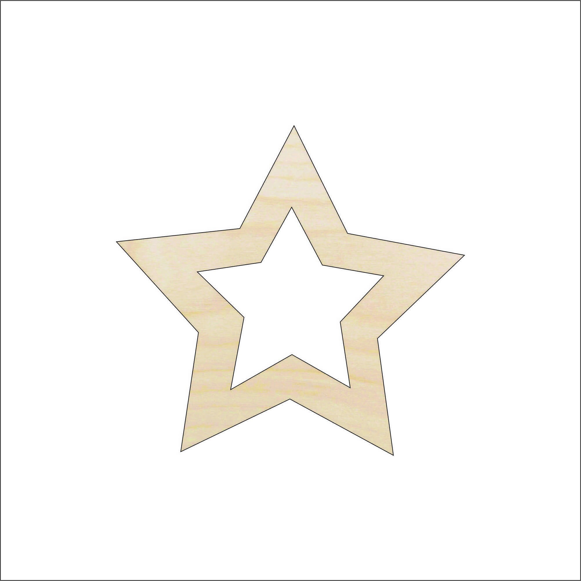 Rainbow Set of Die Cut Out Shaped Stars Cardstock Blank 