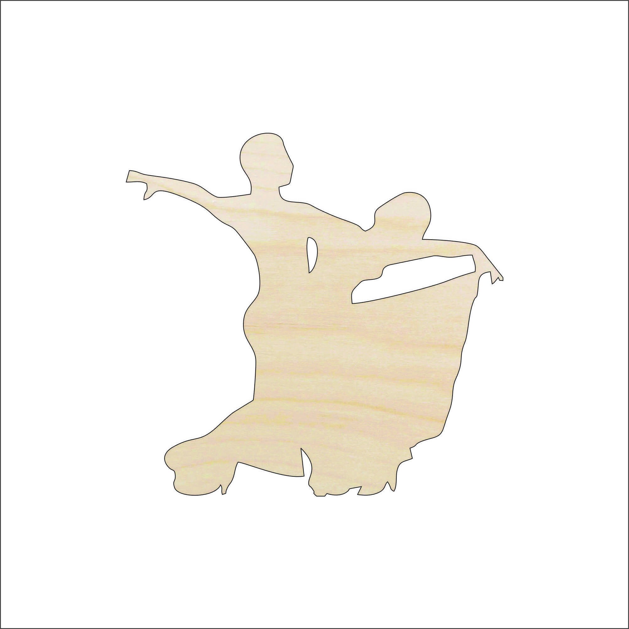 Couple - Laser Cut Out Unfinished Wood Craft Shape PPL142 Couple - Laser Cut Out Unfinished Wood Craft Shape PPL142