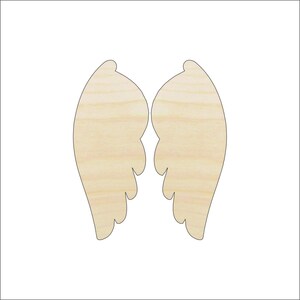 Wing - Laser Cut Out Unfinished Wood Craft Shape WNG2 Wing - Laser Cut Out Unfinished Wood Craft Shape WNG2