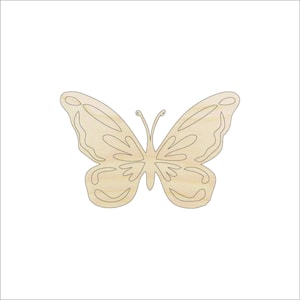Butterfly - Wood Craft Shape Laser Cut Out & Unfinished DIY Craft Supply  BUG34