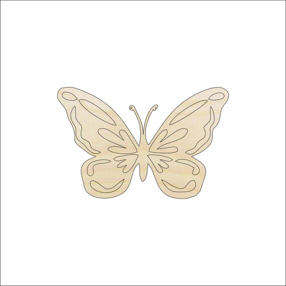 Butterfly - Laser Cut Out Unfinished Wood Craft Shape BUG34 Butterfly - Laser Cut Out Unfinished Wood Craft Shape BUG34