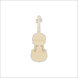 Music Violin - Laser Cut Out Unfinished Wood Craft Shape MSC42 Music Violin - Laser Cut Out Unfinished Wood Craft Shape MSC42