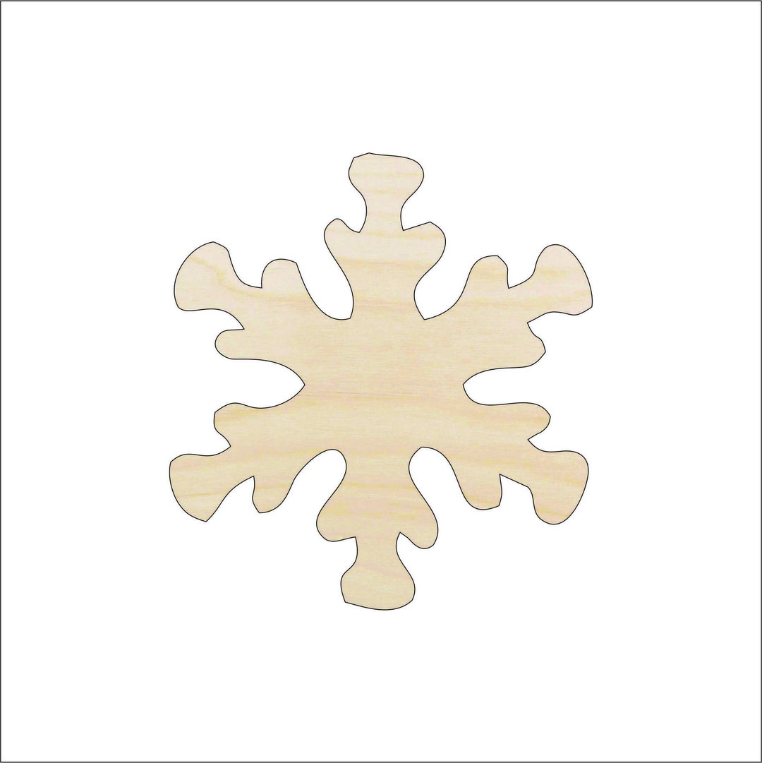 Snowflake - Laser Cut Out Unfinished Wood Craft Shape SNW3 Snowflake - Laser Cut Out Unfinished Wood Craft Shape SNW3