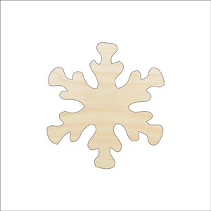 Schneeflocke - Holz Handwerk Form Laser Cut Out & Unfertige DIY Handwerk Versorgung SNW3