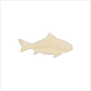 魚 - 木製クラフト形状レーザーカットアウト＆未完成DIYクラフト用品 FSH39