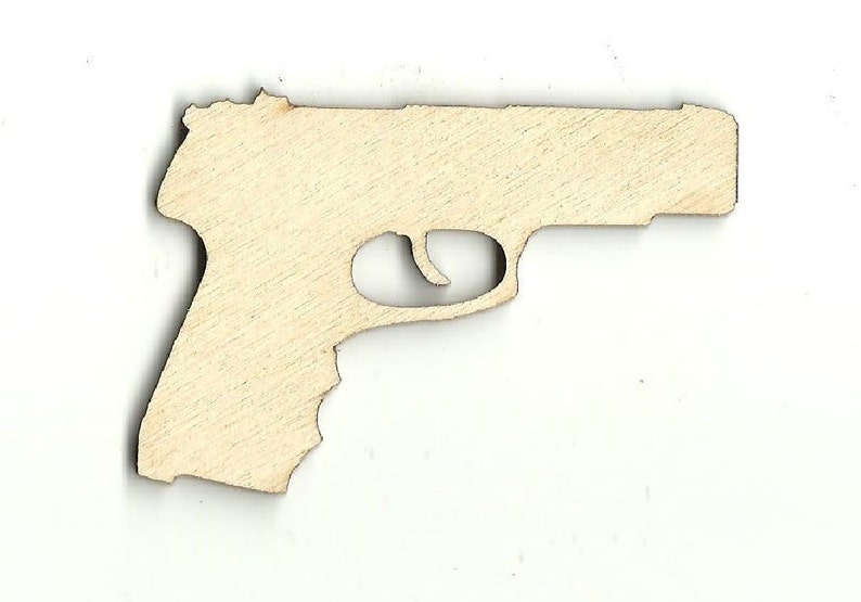 Gun Laser Cut Out Unfinished Wood Shape Craft Supply WPN12 | Etsy