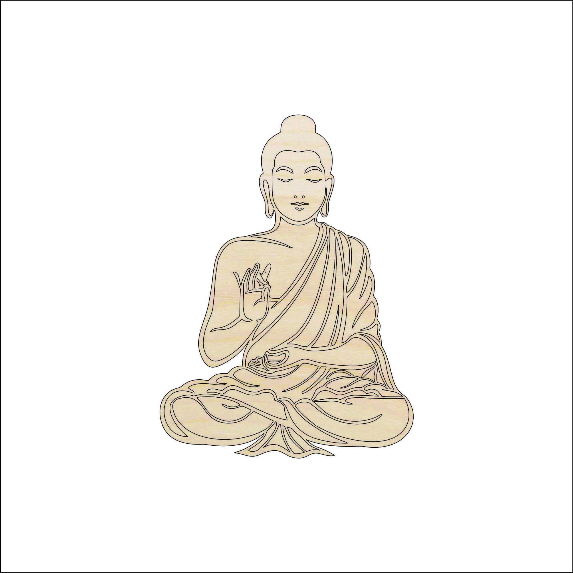 People Buddha - Laser Cut Out Unfinished Wood Craft Shape PPL207 People Buddha - Laser Cut Out Unfinished Wood Craft Shape PPL207