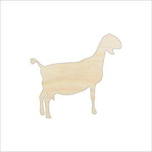 Goat - Laser Cut Out Unfinished Wood Craft Shape SHP9 Goat - Laser Cut Out Unfinished Wood Craft Shape SHP9