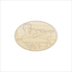 Cowboy - Laser Cut Out Unfinished Wood Craft Shape HRS11 Cowboy - Laser Cut Out Unfinished Wood Craft Shape HRS11