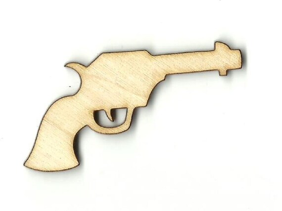 Gun Laser Cut Out Unfinished Wood Shape Craft Supply WPN48 | Etsy