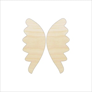 Wing - Laser Cut Out Unfinished Wood Craft Shape WNG9 Wing - Laser Cut Out Unfinished Wood Craft Shape WNG9