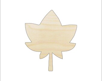 Leaf - Laser Cut Out Unfinished Wood Craft Shape LEF7 Leaf - Laser Cut Out Unfinished Wood Craft Shape LEF7