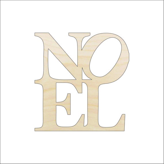 Word Noel - Laser Cut Out Unfinished Wood Craft Shape XMS149 Word Noel - Laser Cut Out Unfinished Wood Craft Shape XMS149