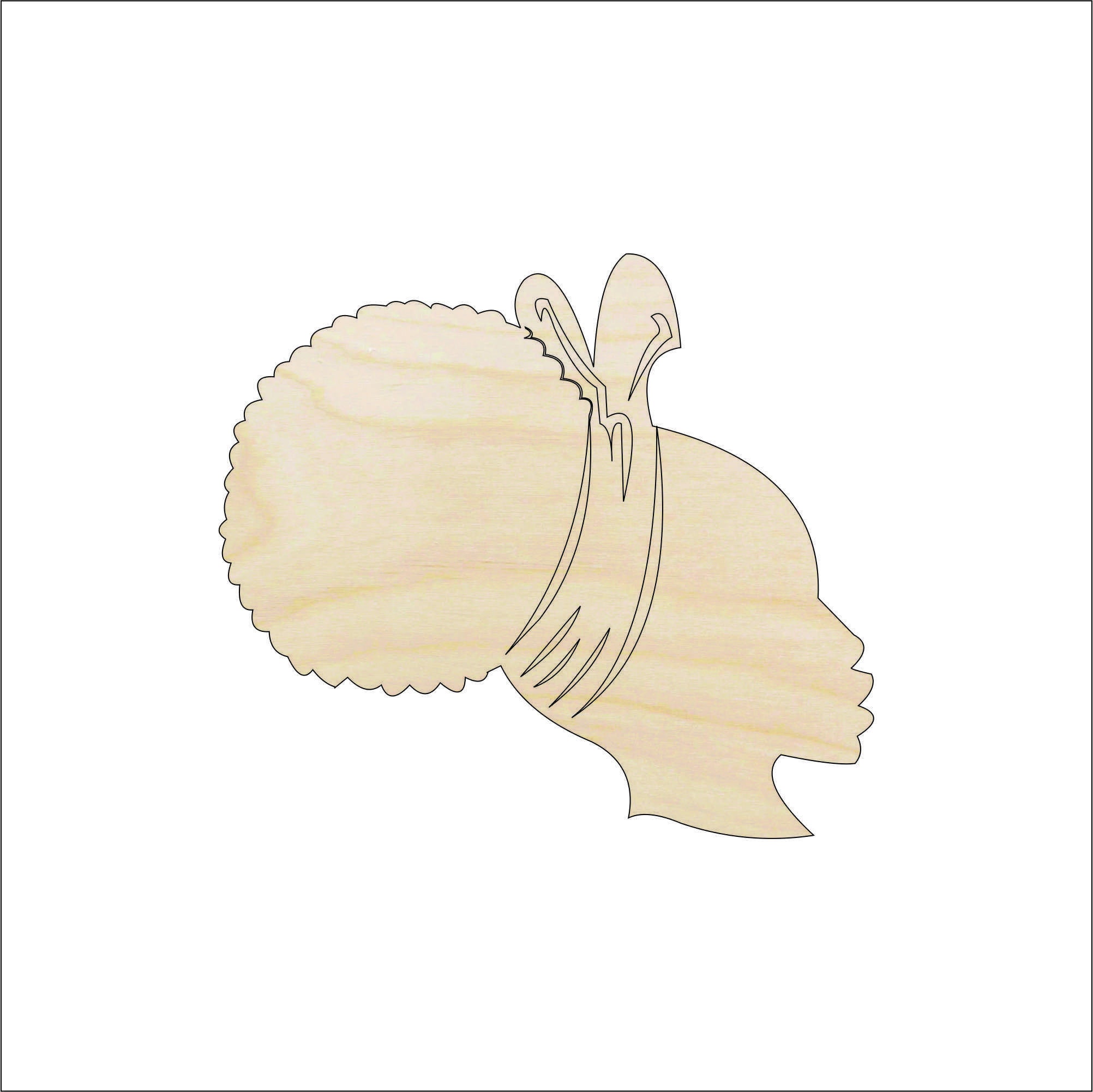 Woman - Laser Cut Out Unfinished Wood Craft Shape PPL94 Woman - Laser Cut Out Unfinished Wood Craft Shape PPL94