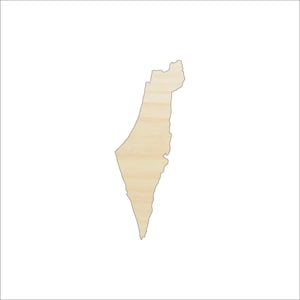 Country Israel - Laser Cut Out Unfinished Wood Craft Shape WLD60 Country Israel - Laser Cut Out Unfinished Wood Craft Shape WLD60