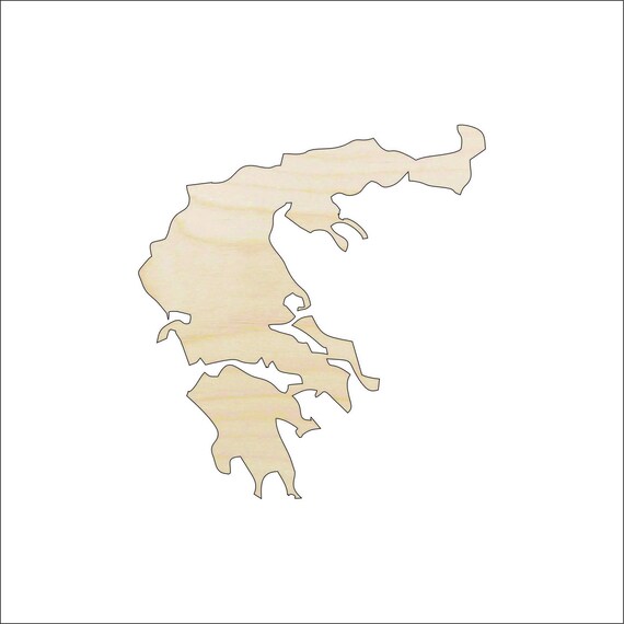 Country Greece - Laser Cut Out Unfinished Wood Craft Shape WLD79 Country Greece - Laser Cut Out Unfinished Wood Craft Shape WLD79