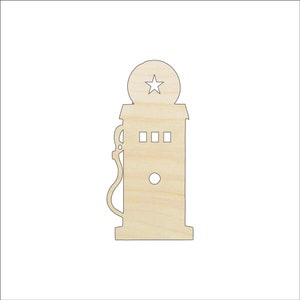 Car Gas Pump - Laser Cut Out Unfinished Wood Craft Shape CAR88 Car Gas Pump - Laser Cut Out Unfinished Wood Craft Shape CAR88