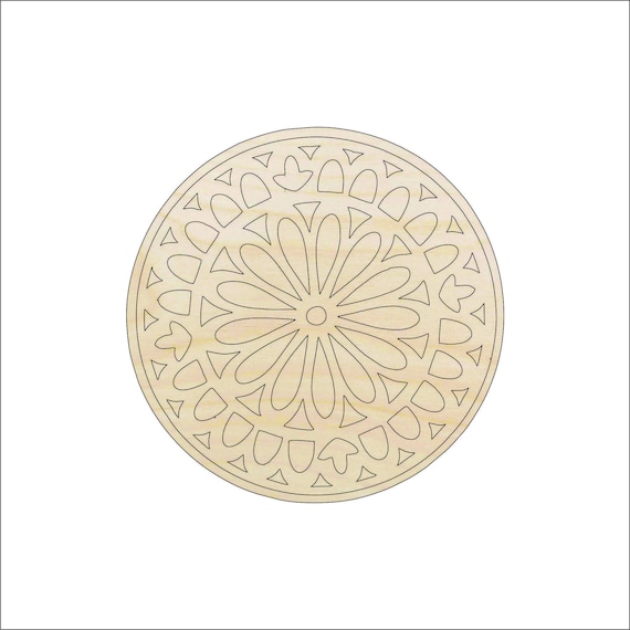 Design Flower - Laser Cut Out Unfinished Wood Craft Shape CSTR14 Design Flower - Laser Cut Out Unfinished Wood Craft Shape CSTR14