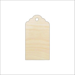 Gift Tag - Laser Cut Out Unfinished Wood Craft Shape TAG28 Gift Tag - Laser Cut Out Unfinished Wood Craft Shape TAG28