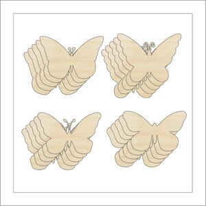 Pack Butterfly Shapes - Laser Cut Out Unfinished Wood Craft Shapes PK19 Pack Butterfly Shapes - Laser Cut Out Unfinished Wood Craft Shapes PK19